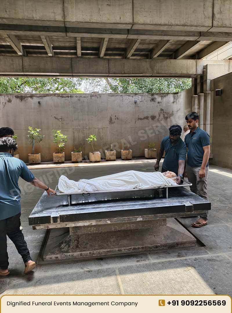 Dignified Funeral Team Shifting Dead Body