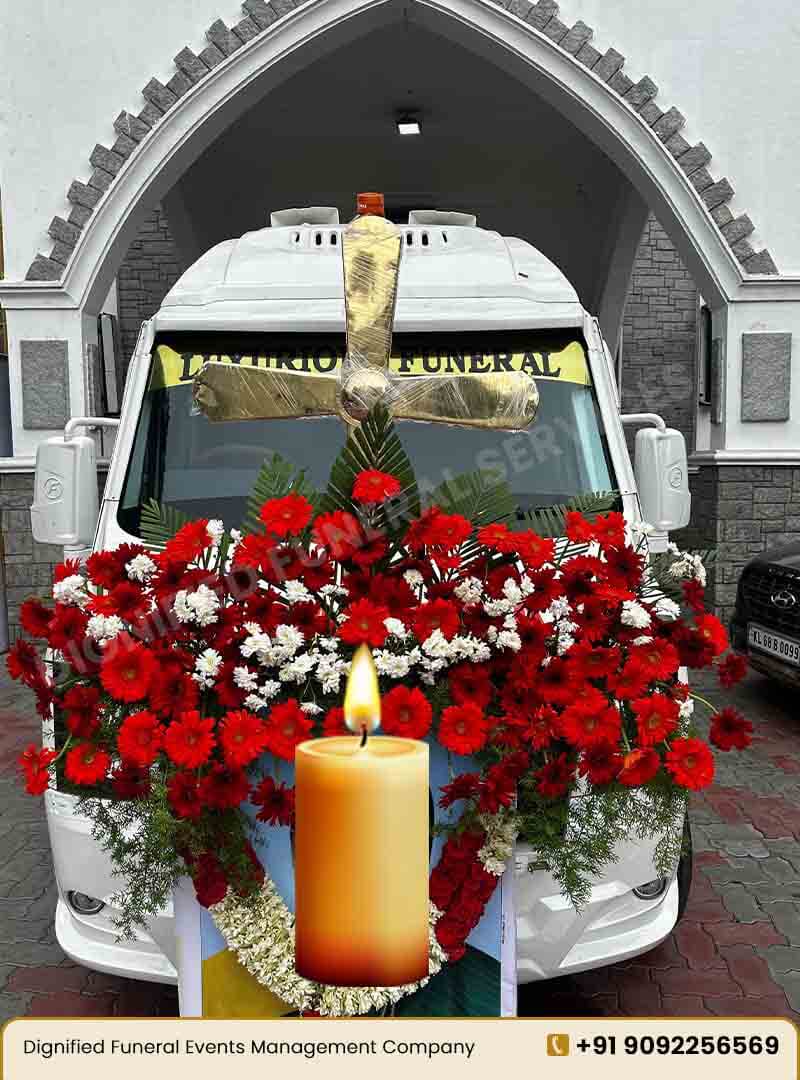 Decorated Mortuary Van