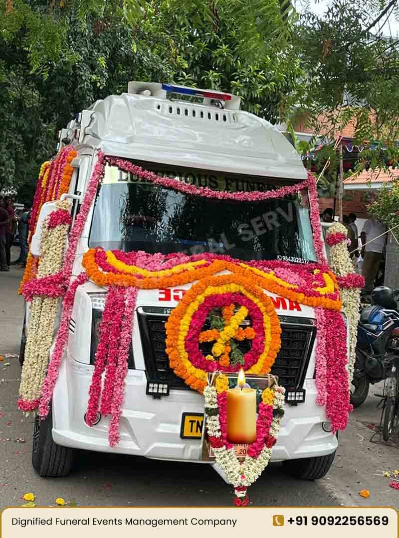 Mortuary Van Front View